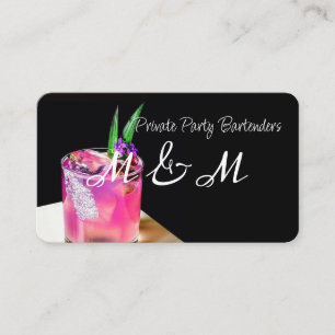 Privat Party Bartender för din Speciella händelse Visitkort