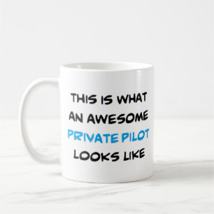 privat pilot i fantastisk kaffemugg