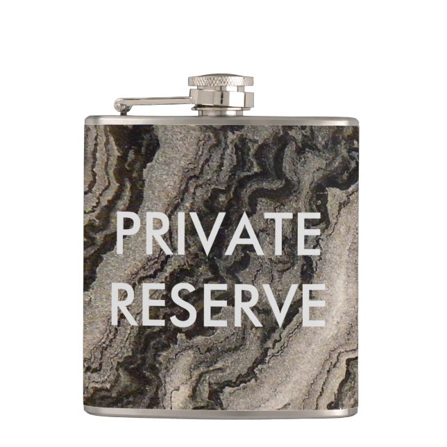 Privat reserv Granit Virvlar Flask Fickplunta (Framsidan)