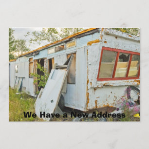 Privat roligt adressändringkort: Släphem Meddelande