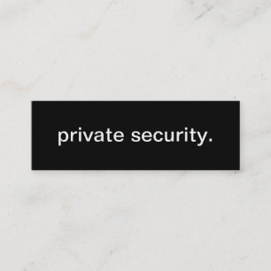 Privat säkerhetsvisitkort mini visitkort