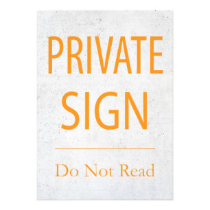 Privat signering läser inte fototryck