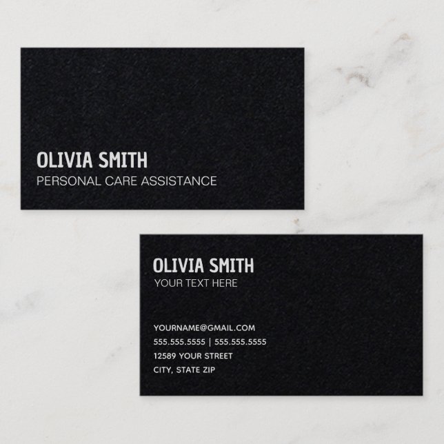 Privat sjukförsäkringspremie för hemmet visitkort (Fram/baksida)