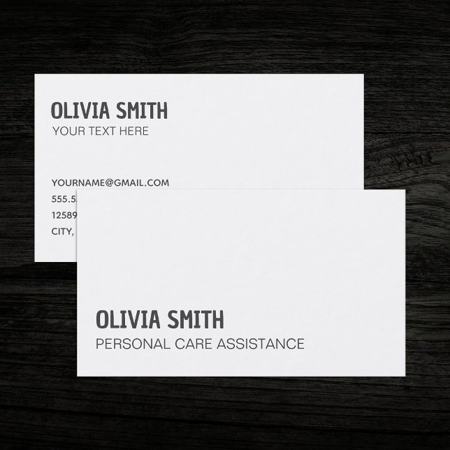 Privat sjuksköterskehemshälsa visitkort (Private Nurse Business Cards)