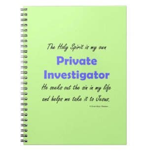 privat utredare anteckningsbok