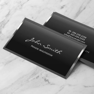 Privat utredare Coola Metall Gräns Visitkort