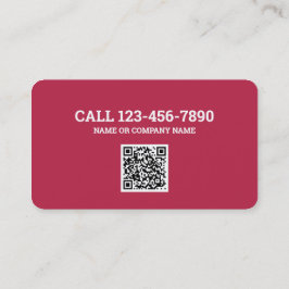 Privat utredare, QR-kod Visitkort