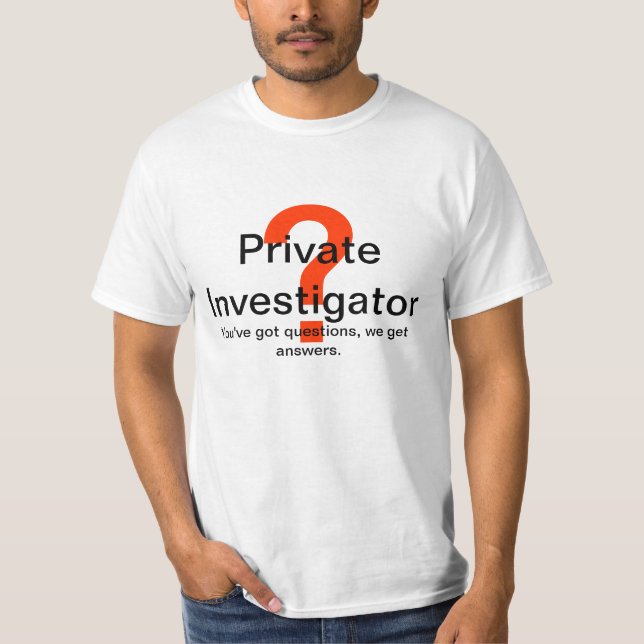 Privat utredare t-shirt (Framsida)
