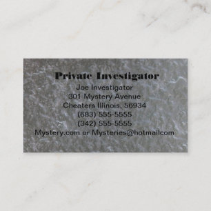 Privat utredare visitkort