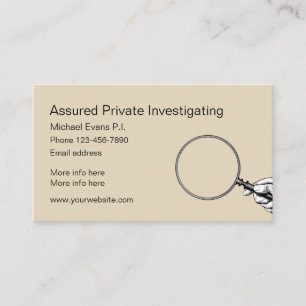 Privat utredaredesign visitkort