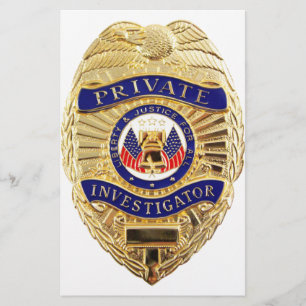 Privat utredareemblem brevpapper