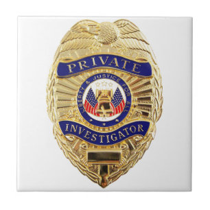 Privat utredareemblem kakelplatta