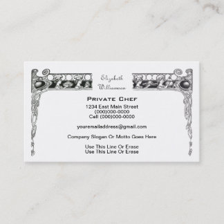 Privata kock-/livsmedelsindustrivisitkortar visitkort