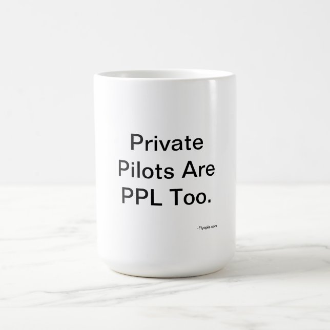 Privata Pilots är PPL för Kaffemugg (Center)