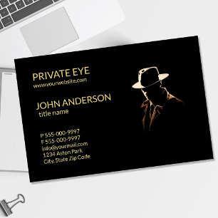 Privatdetektiv Modern Privatdetektiv Verksamhet C Visitkort