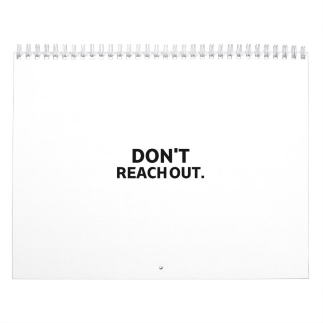 Private Architecture | Don't Reach Out Visual  Kalender (Omslag)