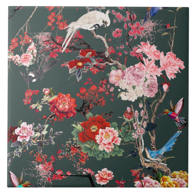 Private Chinese Garden (I) Kakelplatta (Framsidan)