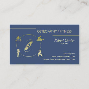 Private Clinical Doktor Physiotherpist Visitkort