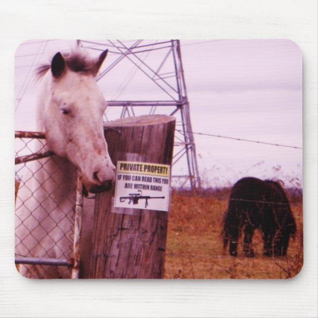 Private Egendom lavender Horse Musmatta (Framsidan)