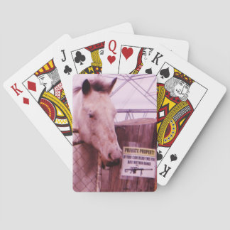 Private Egendom lavender Horse Spel Kort