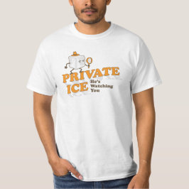 Private Ice Funny Tecknad Ord Pun Graphic T-shirt