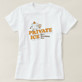 Private Ice Funny Tecknad Ord Pun Graphic Tröja