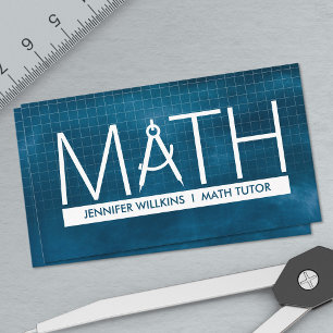 Private Math Tutor - Mathematics Educator Visitkort