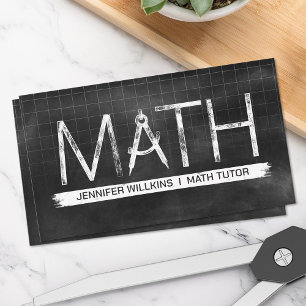 Private Math Tutor - Mathematics Educator Visitkort
