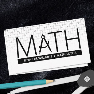 Private Math Tutor - Mathematics Educator Visitkort