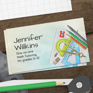 Private Math Tutor - Mathematics Educator Visitkort
