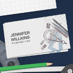 Private Math Tutor - Mathematics Educator Visitkort<br><div class="desc">Private Math Tutor - Mathematics Educator - Watercolor Art</div>