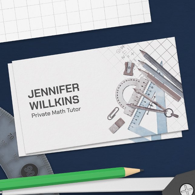 Private Math Tutor - Mathematics Educator Visitkort (Skapare uppladdad)