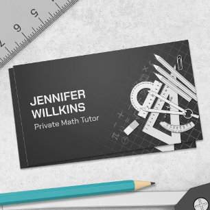 Private Math Tutor - Mathematics Educator Visitkort