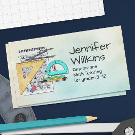 Private Math Tutor - Mathematics Educator Visitkort
