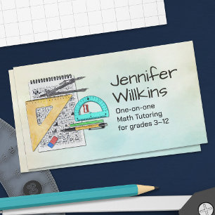 Private Math Tutor - Mathematics Educator Visitkort