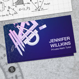 Private Math Tutor - Mathematics Educator Visitkort