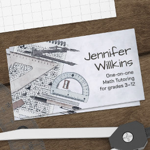 Private Math Tutor - Mathematics Educator Visitkort