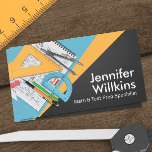 Private Math Tutor - Mathematics Educator Visitkort