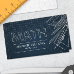 Private Math Tutor - Mathematics Educator Visitkort<br><div class="desc">Privat matematiklärare - Affärskort för matematiklärare</div>