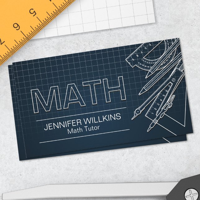Private Math Tutor - Mathematics Educator Visitkort (Skapare uppladdad)