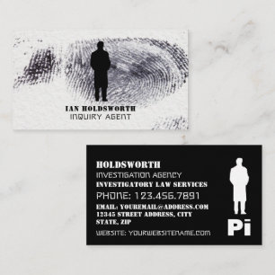 Private Öga Design, Privat detektiver Visitkort