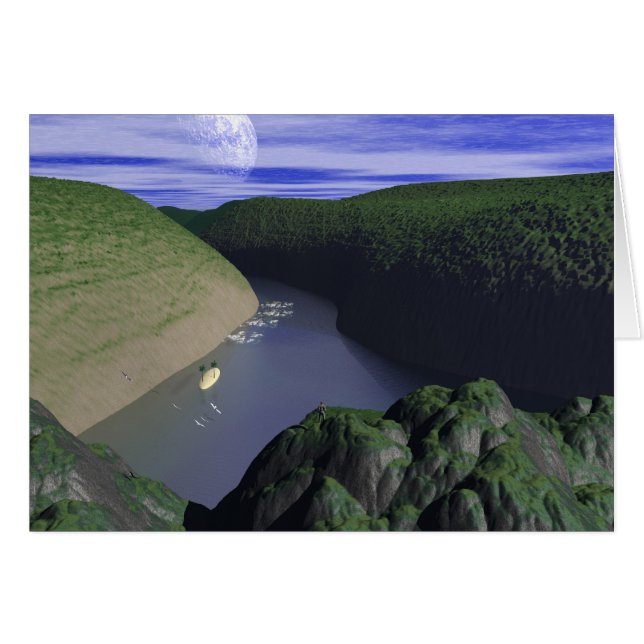 Private Paradise Hälsningskort (Framsidan Horizontal)