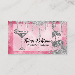 Private Party Bartender Pub Catering Drinks Visitkort