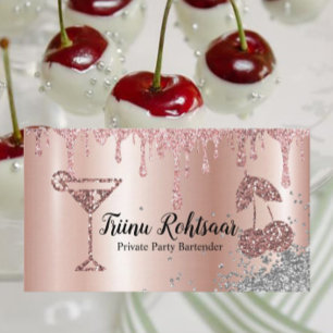 Private Party Bartender Pub Catering Drinks Visitkort