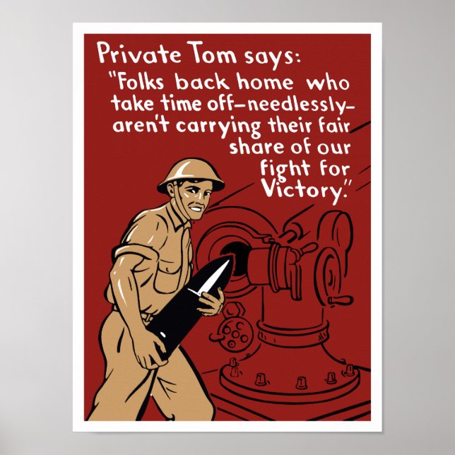 Private Tom - Världskrig två Poster (Framsidan)