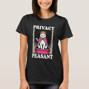 Privatliv Bondflicka Söt Katt Toalett Kul Katt T Shirt