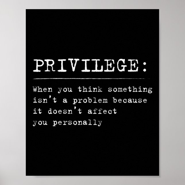 Privilegiedefinition Jämlikhet Och Medborgarrätt S Poster (Framsidan)