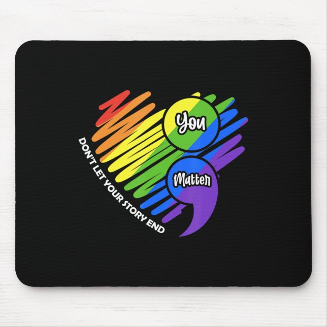 PrMental Health Awareness Semicolon LGBTQ Suicide  Musmatta (Framsidan)