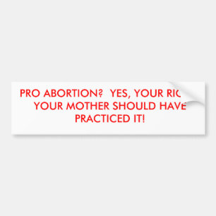 PRO ABORT? JA DIN HÖGER. DIN SH MOR… BILDEKAL