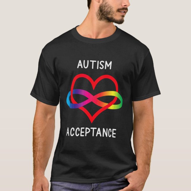 Pro Acceptans Neurodiversity for Ofinity Autism T Shirt (Framsida)